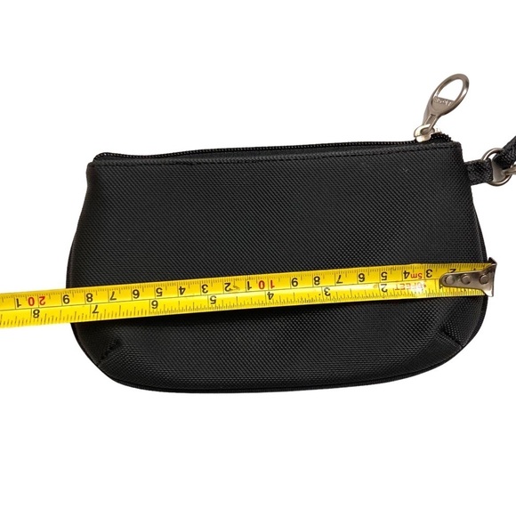 Lacoste black wristlet bag